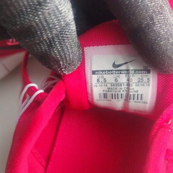 Nike Free 5.0 Trainers Red Low Running Shoes Gym Training Sneaker Women Size 8.5 - Picture 7 of 7